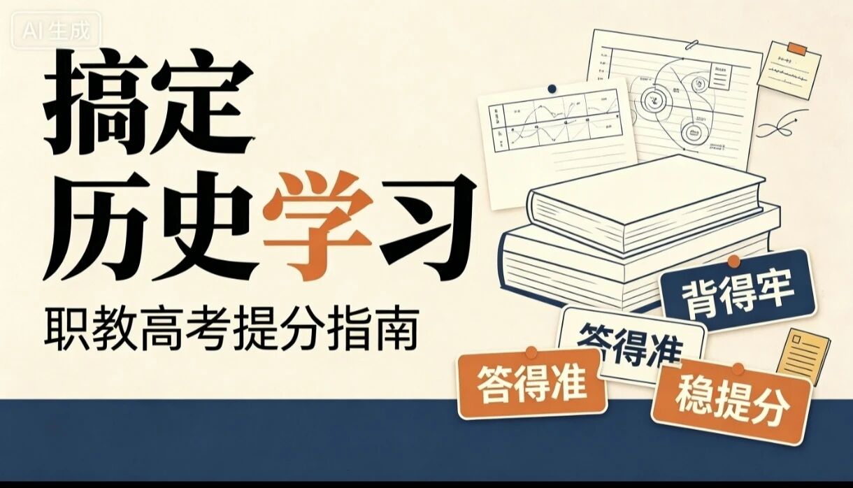 你问我答・师生互助 | 别再死记硬背了！这才是职教高考历史“性价比最高”的抢分攻略