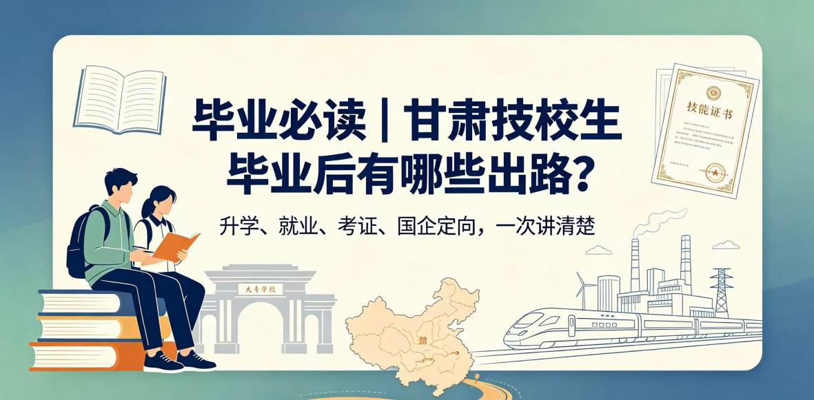 升学就业情报站 | 甘肃技校生毕业后有哪些出路？看完不再迷茫